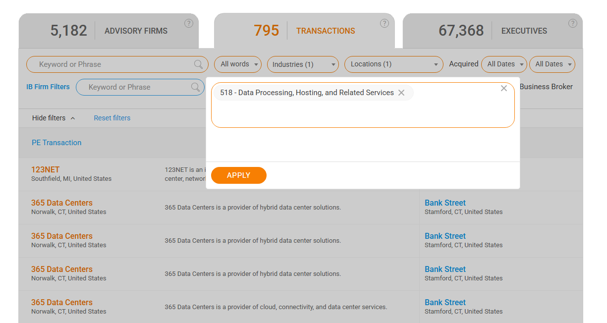 Investment Banks - Transactions-1