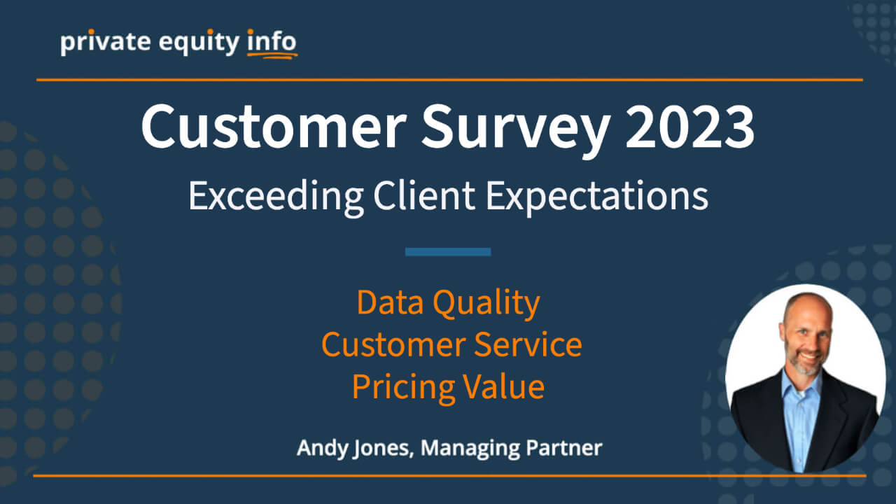 Blog Post Heading Image - Title Customer Survey 2023 - Private Equity Info Exceeds Customer Satisfaction